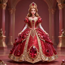 princess of ruby, ornate, intricate, hyper detailed, masterpiece, 4 k, octane render