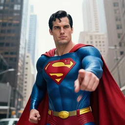 Photo of Superman reaching towards me