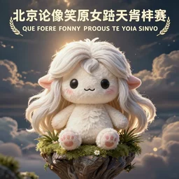 cute fumo plush of a harpy girl from an island in the sky