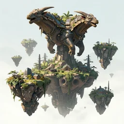 an concept art illustration, large fantasy floating animal biomes, megafauna, ultra realistic, style by wlop, trending in artstation, cgsociety, octane render, ultra sharp, unreal engine 5, 8 k
