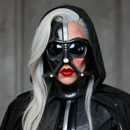 portrait of Gaga-Vader hybrid by Sandra Chevrier