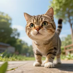 wide angle view, responsible cat, photorealistic, concept art, digital art, insane details, daylight, tele photo lens, octane render, artstation, 8 k