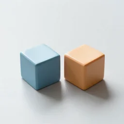 just two cubes on the floor