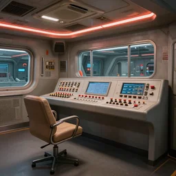 retro future control panel room