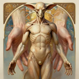 Anubis, accurate anatomy, only two hands, highly detailed, digital painting, artstation, concept art, smooth, sharp focus, illustration, Unreal Engine 5, 8K, art by artgerm and greg rutkowski and Alphonse Mucha