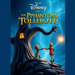 disney the phantom tollbooth movie poster, cgi, cinema, realistic