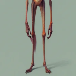 a post - minimalism portrait of a [ tap ( monsterspecies ) ] with very long legs vibrant color scheme, highly detailed, in the style of romanticism, cinematic, artstation, moebius, greg rutkowski