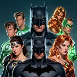batman, teen titans, green lantern, aquaman, dc universe, perfect faces, highly detailed, artstation, concept art, smooth, unreal engine 5, 8 k, masterpiece, comic, comic style, comics