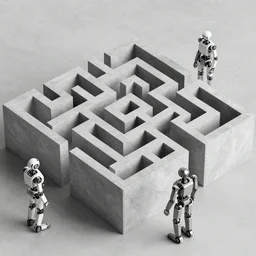 a robotic maze of parts by piranesi