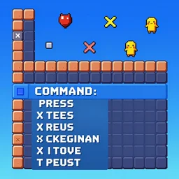 vfx spritesheet!!!!!, phantasy star batle, pokemon batle gba, tileset asset store, press square to move and x to jump, command list, triangle to use spell, art bundle, front mission, spritesheet game jam by stanley artgem lau, krenz cushart and artem demura, art set