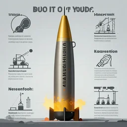 do it yourself infographic of building a nuclear bomb
