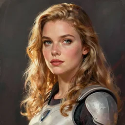 Anna ThatStarWarsGirl as a heroine, digital painting, artstation, concept art, smooth, sharp focus, illustration, art by artgerm and donato giancola and Joseph Christian Leyendecker, Ross Tran, WLOP