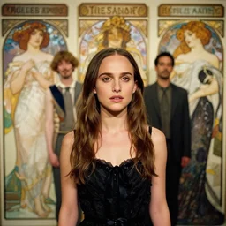 natali portman, 8 k, depth of field, 3 d, art by artgerm and greg rutkowski and alphonse mucha and uang guangjian and gil elvgren and sachin ten