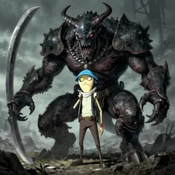 squidward as a dark souls boss by carsten holler