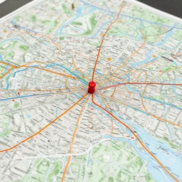 a road map of London