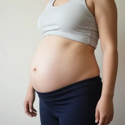 a woman growing in size
