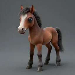 tiny embryonic horse with slider legs and one large eye for a head, trending on artstation, scary, subsurface scattering, horse, spider