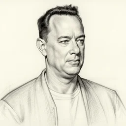linework construction lines charcoal line drawing of tom hanks, by james gurney, michelangelo, da vinci preliminary underdrawing