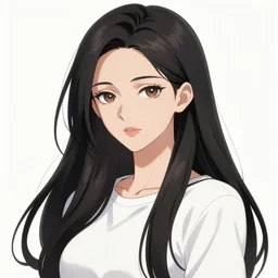 long haired woman, poster, portrait, anime key visual, wlop and artgerm, anime, manga,