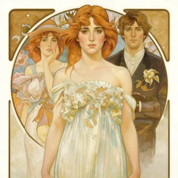 realistic detailed painting of Jennifer Connelly  by Alphonse Mucha, Ayami Kojima, Amano, Charlie Bowater, Karol Bak, Greg Hildebrandt, Jean Delville, and Donato Giancola, Art Nouveau, Neo-Gothic, gothic, rich deep colors