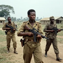 film still, Mercenaries in 1967 Congo civil war