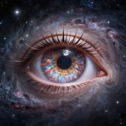 symmetry!! galactic space eye, intricate, elegant, highly detailed, digital painting, artstation, concept art, smooth, cosmic, soft light, illustration, art by artgerm