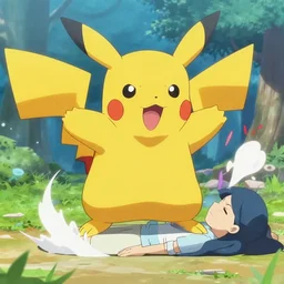 a pokemon using violence on a human