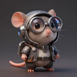 cute little anthropomorphic rat wearing techwear outfit, ultra wide lens shot , tiny, small,  short, cute and adorable, pretty, beautiful, DnD character art portrait, matte fantasy painting, DeviantArt Artstation, by Jason Felix by Steve Argyle by Tyler Jacobson by Peter Mohrbacher, cinematic lighting