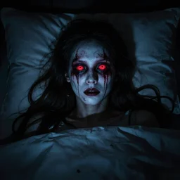 Nightmare staring at you while you sleep eyes glowing red