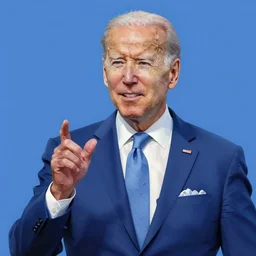 blue joe biden, digital painting