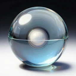 glass pokeball, Trending on Artstation, Hiroaki Tsutsumi style