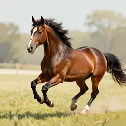 horse in dpace digital art