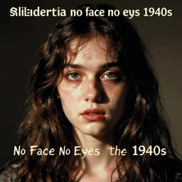 a album of slenderman no face no eyes from the 1940s, creepy, unsettling, bad quality, cursed image
