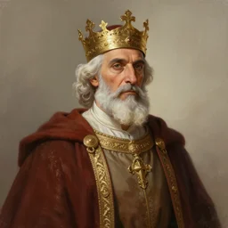 portrait of a medieval old king, elegant, highly detailed, digital painting, art by atey ghailan, 8 k