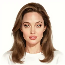 portait 2 5 years old angelina jolie centred, very long hair, hd, hyperdetailed illustration by irakli nadar, intricate linework, bright colors, octopath traveler, final fantasy, unreal engine 5 highly rendered, global illumination, radiant light
