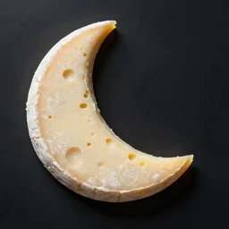 a moon made by cheese