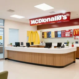 interior of mcdonald's medical office, doctor's office by mcdonald's