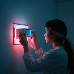 a person in infrared