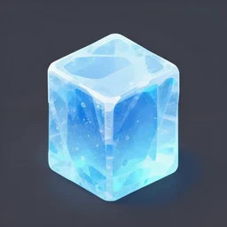 3 - d isometric ice block object for game, zoomed out view, styled after frozen, myvmk, with detailed, clean, cartoon, pixar, disney, toon shader, arnold maya render, unreal engine, artgerm, artstation by miha rinne