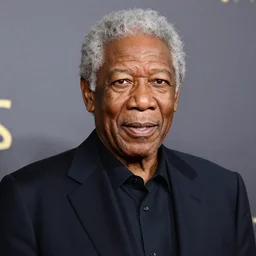 morgan freeman in the style of arcane, sharp focus
