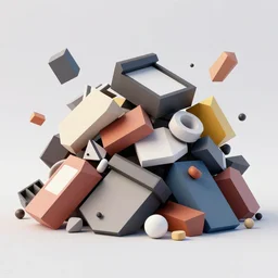 low poly 8 k render random garbage airbrushed no blur 8 k, hip hop album cover art, conceptual, intricate detailed painting, illustration sharp detail, manga 1 9 9 0