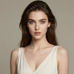 a gorgeous greek female photo, professionally retouched, soft lighting, realistic, smooth face, full body shot, torso, dress, perfect eyes, sharp focus on eyes, 8 k, high definition, insanely detailed, intricate, elegant, art by j scott campbell