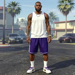 Lebron James a GTA 5 character