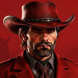 highly detailed portrait of man with a horse nose wearing a cowboy hat, determined. red dead redemption art, unreal engine, fantasy art by greg rutkowski