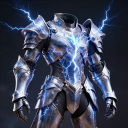 photography of a hyper realistic and highly detailed complex fantasy lightnings armor, electrical energy lightnings arc printed on it. intricate, professional digital art, unreal engine 5 8 k rendering, stunning, artstation
