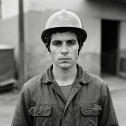 portrait of mine worker by Diane Arbus