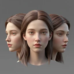 3 d face portrait of a goddess by alena aenami, octane render
