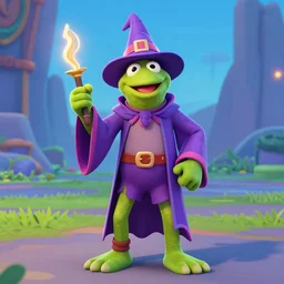 bip bippadotta from the muppets as a wizard, in fortnite
