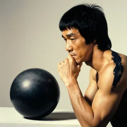 Bruce Lee pondering his Orb by Todd Lockwood