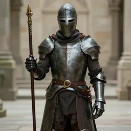 a knight in the style of vinnie veritas